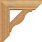 Ekena Millwork Funston Slat Rough Sawn Bracket w/ Offset Brace, Western Red Cedar, 6"W x 18"D x 18"H BKT0604X18X18FST06RWR - alternate 4
